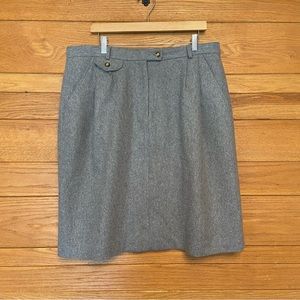 Vintage Orvis gray wool skirt